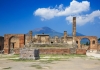 Ruins of Pompeii and volcano Mount Vesuvius, Italy