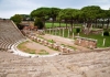 Amphitheatre steps and mausoleum in Ostia antica - Rome